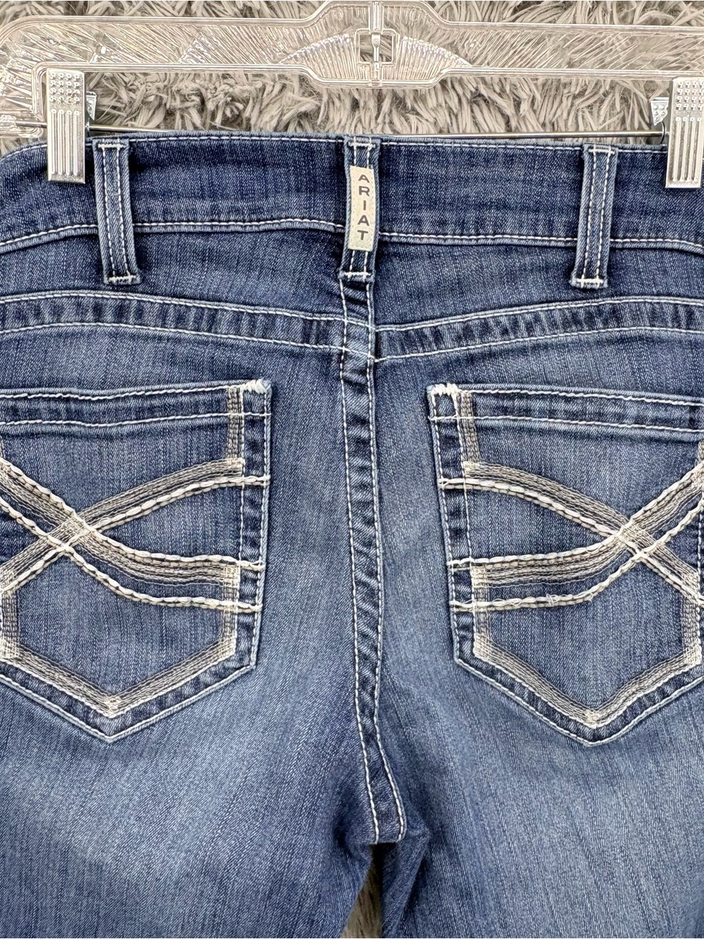 Ariat Real Jeans Womens 30 Mid Rise Stretch Ivy Dresden Stackable Straight Leg - Picture 3 of 12
